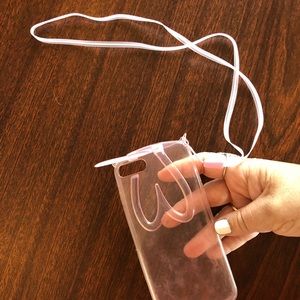 iPhone 7 Plus bunny bumper case with lanyard